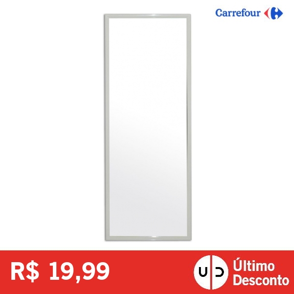 Espelho Emoldurado Retangular 90x30cm Carrefour HO55216
