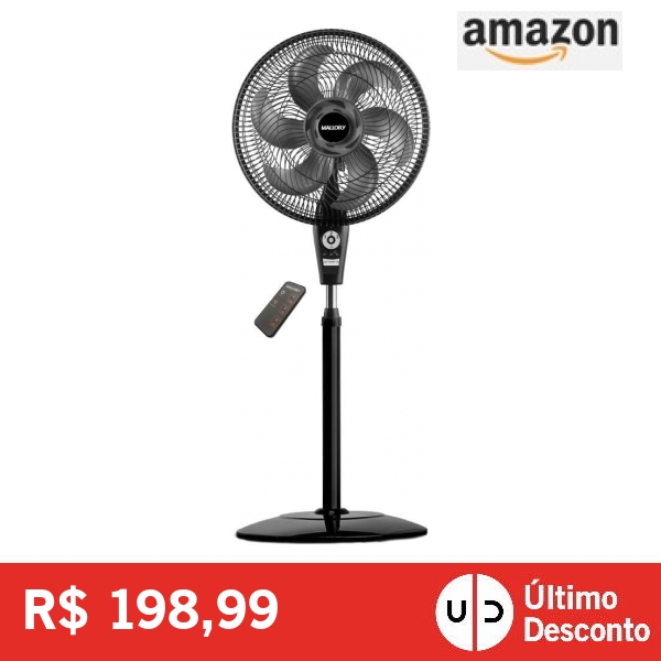 Ventilador de Coluna Mallory Air Timer TS+ com Controle Remoto 126W, 6 pás, Auto desligamento programável de até 7 horas